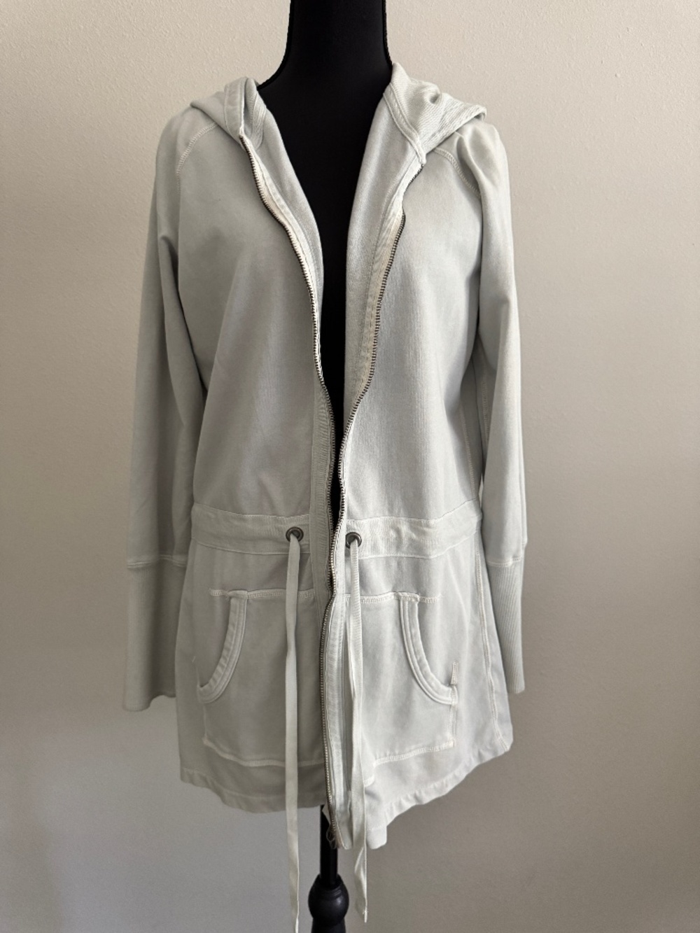 GAP full-zip hooded tunic sweatshirt Medium